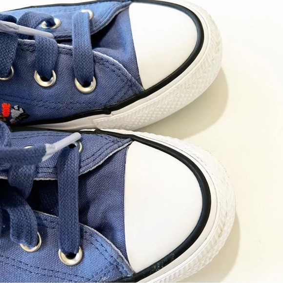 Converse CTAS High We Are Stronger Together Blue Canvas Embroidered Size 5.5 EUC - Picture 4 of 11